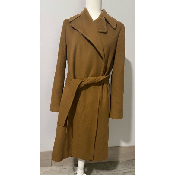 Burberry London 100% Cashmere belted wrap front coat 8 - Picture 1 of 15